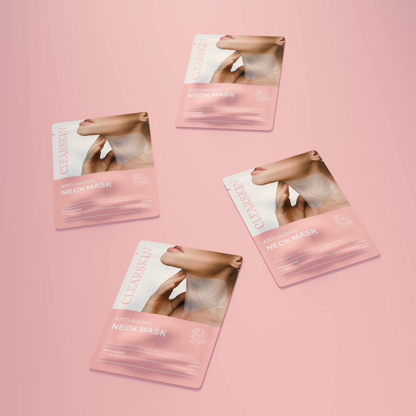 Anti-Aging Neckmask - 4 pcs