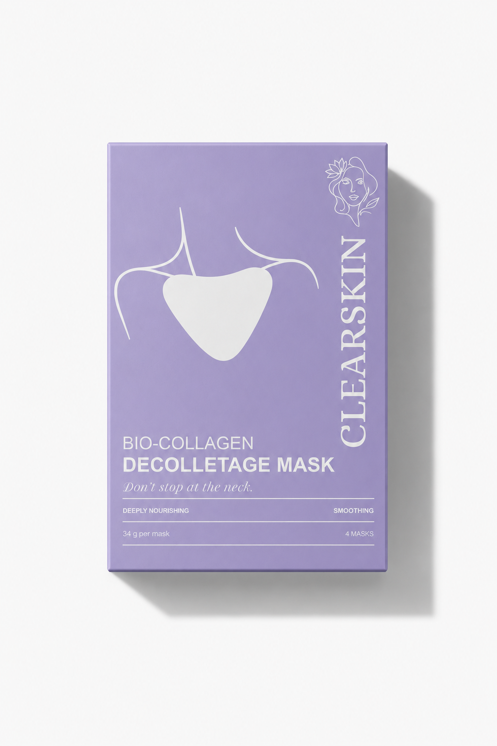 Bio-kollagenmask för dekolletage